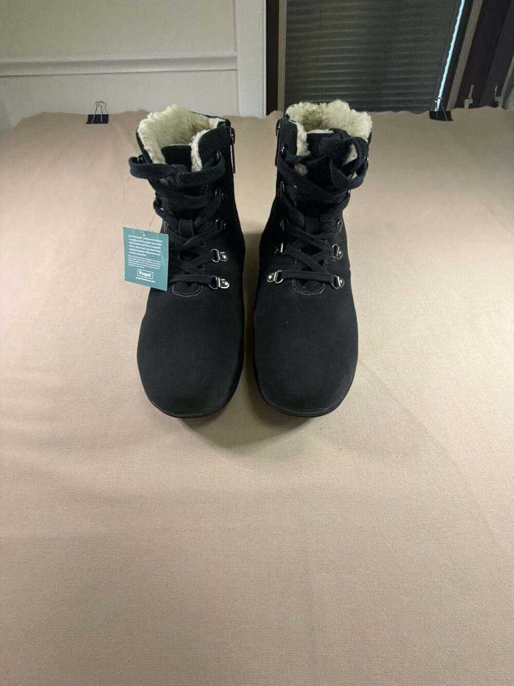 Propét Demi Bootie Size 10 US Black Suede Winter Snow Boots